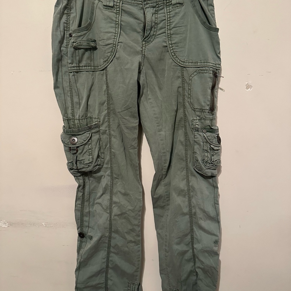 marrakech Cotton Blend Cargo Pants Women’s Size 26 Green